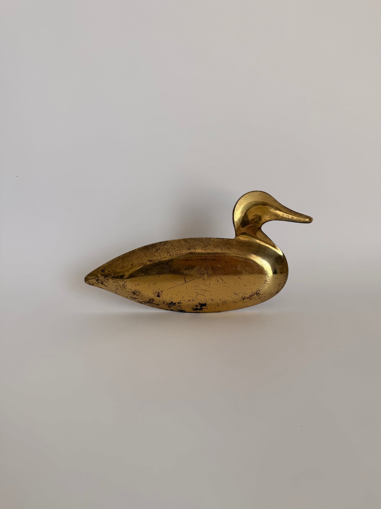 Brass duck dish