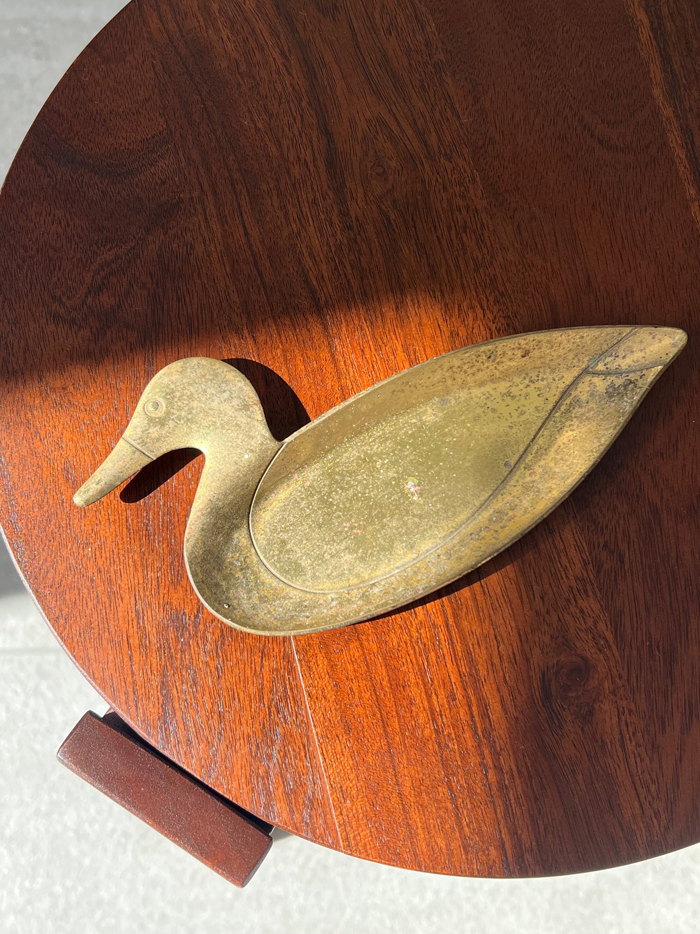 Brass duck dish