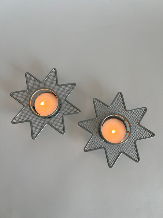star tea light holders