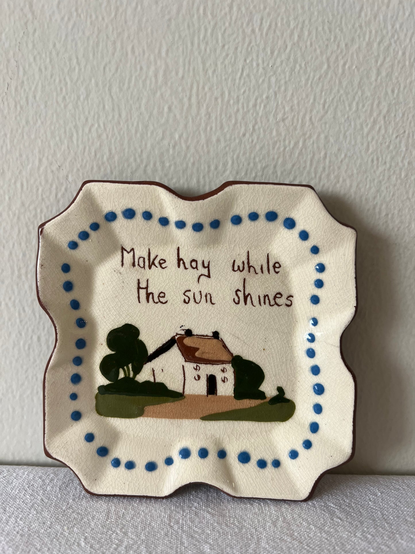 Watcombe pottery trinket tray