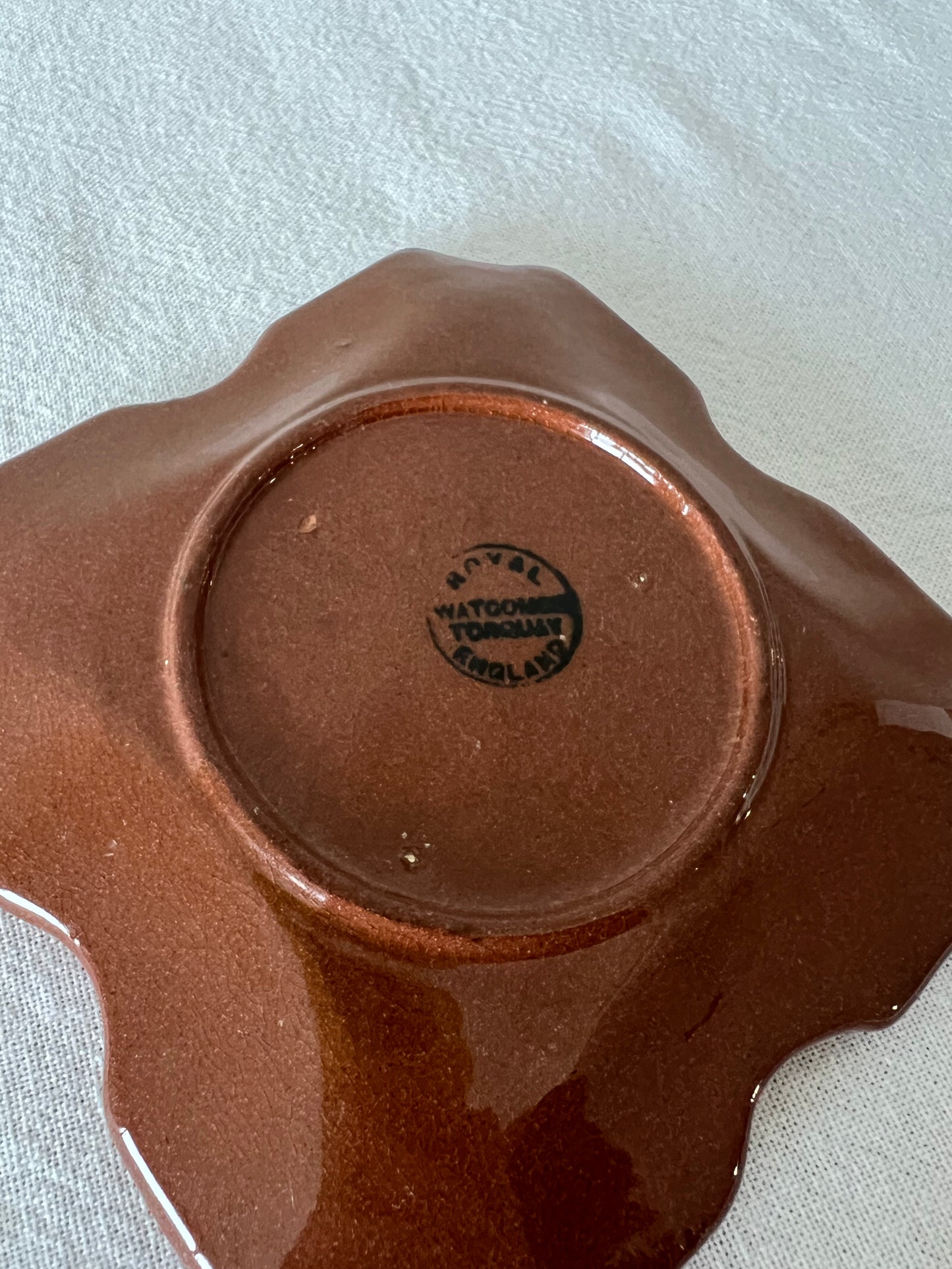 Watcombe pottery trinket tray