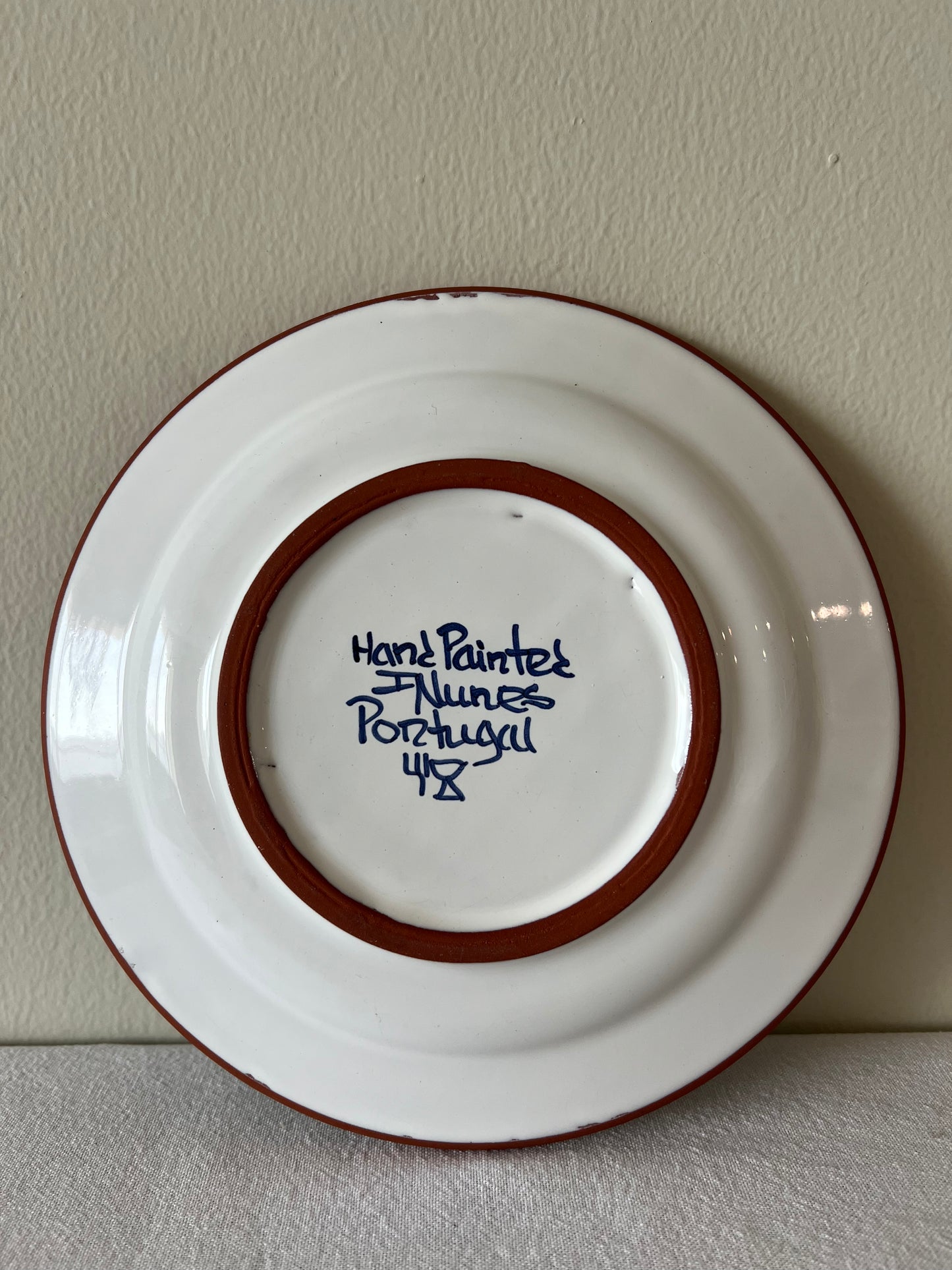 Hand painted Portuguese plate