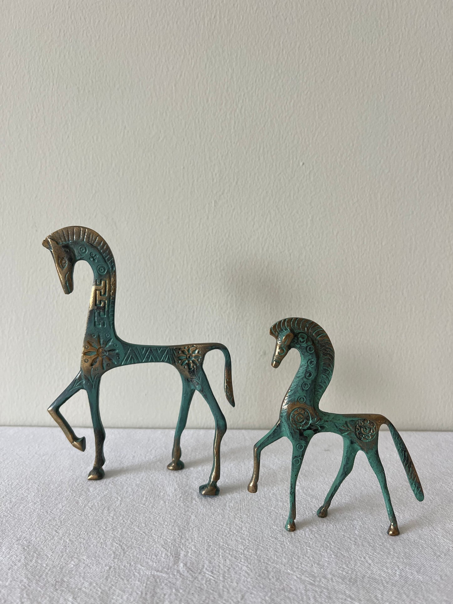 Fredric Weinberg style brass horses
