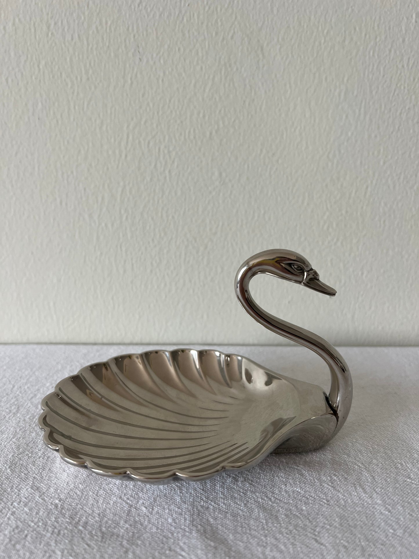 Silver plated Seba swan dish