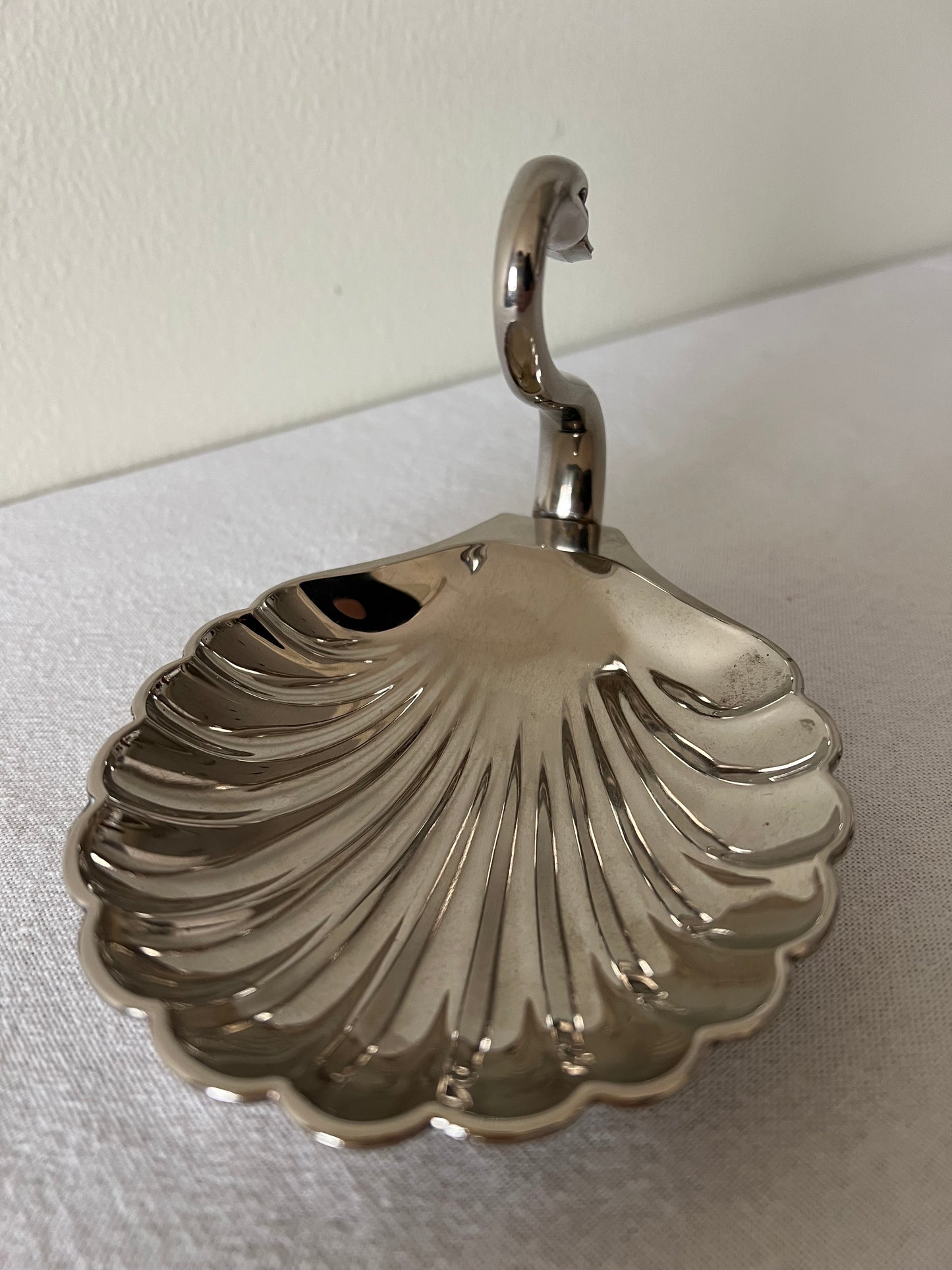 Silver plated Seba swan dish