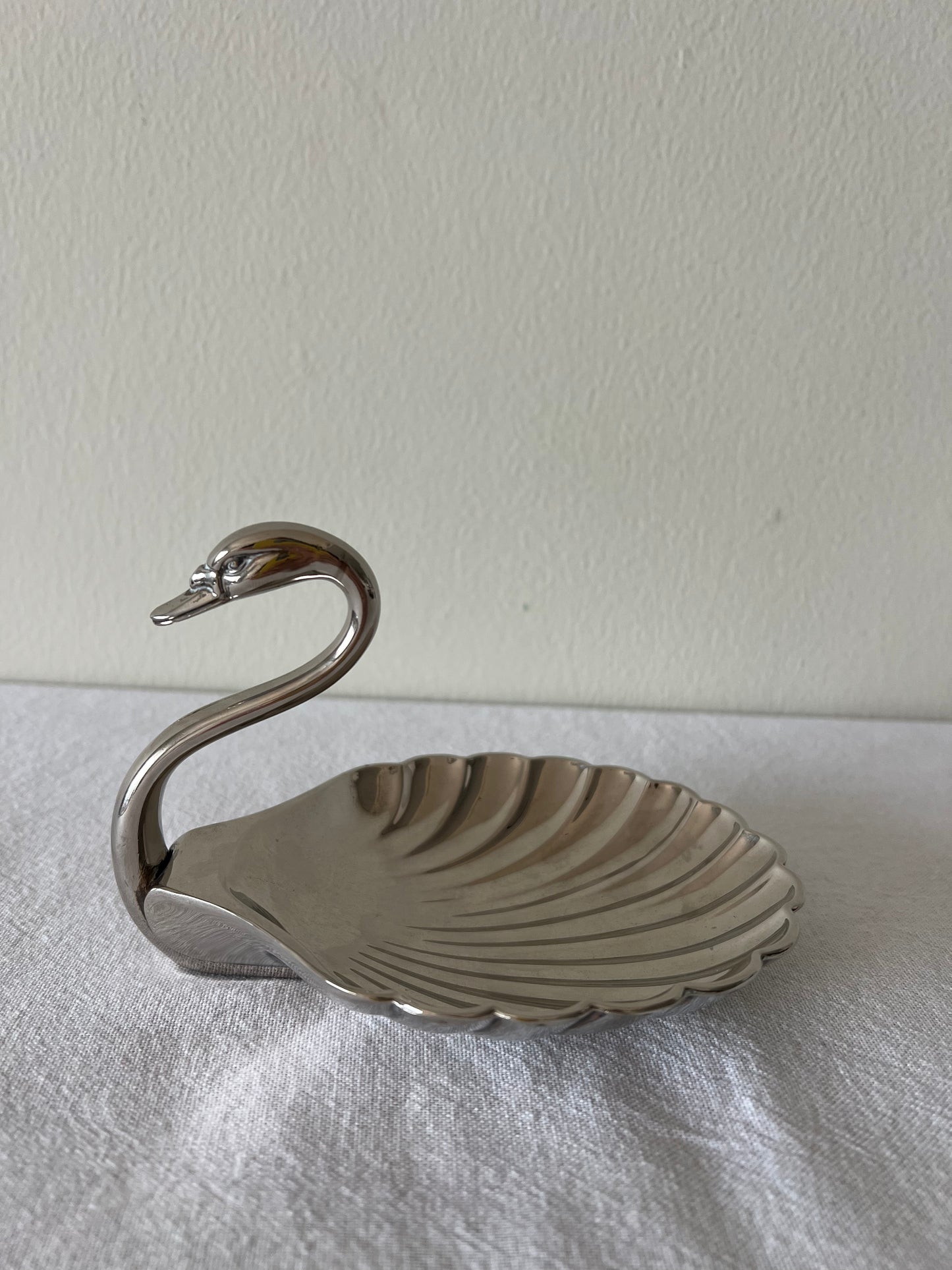 Silver plated Seba swan dish