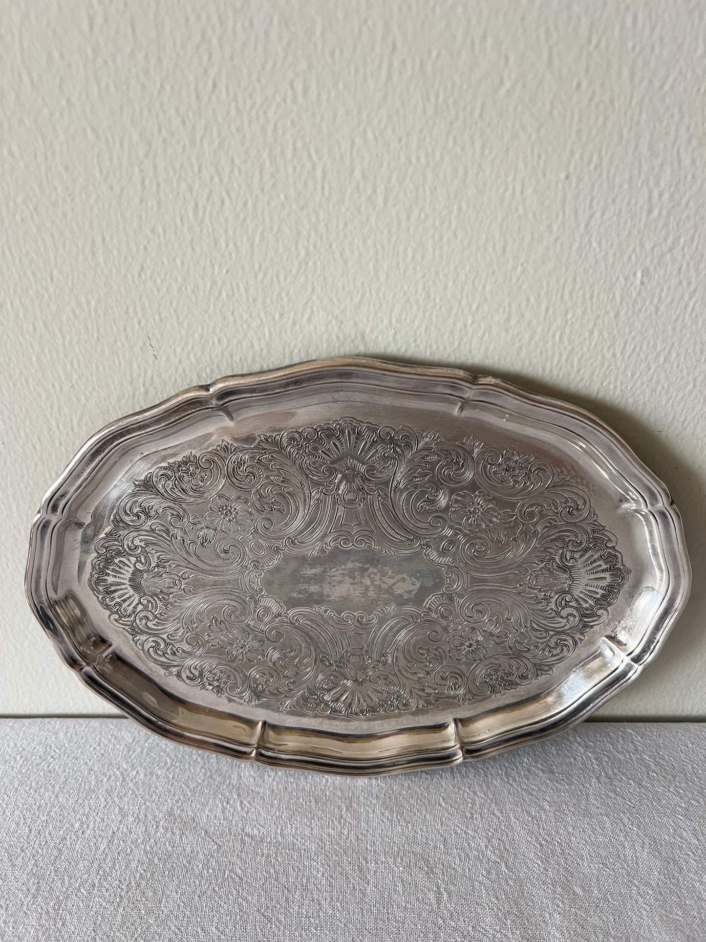 Silver plated tray