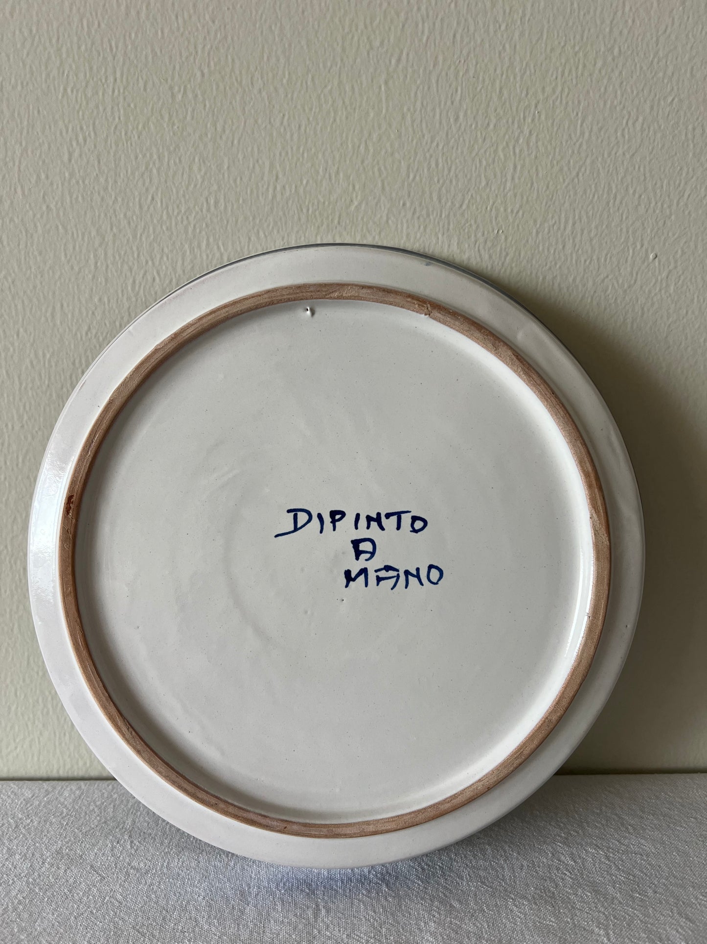 Hand painted Italian plate