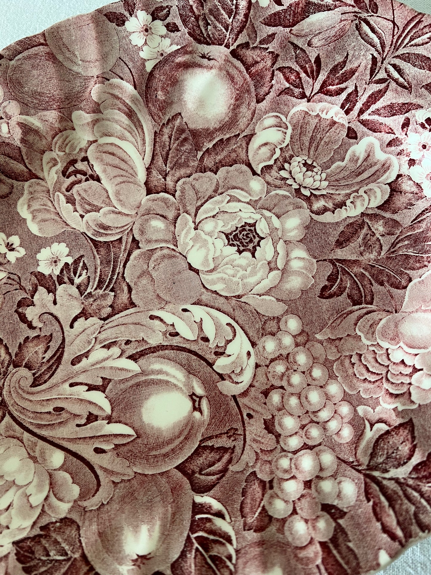 Floral serving dish