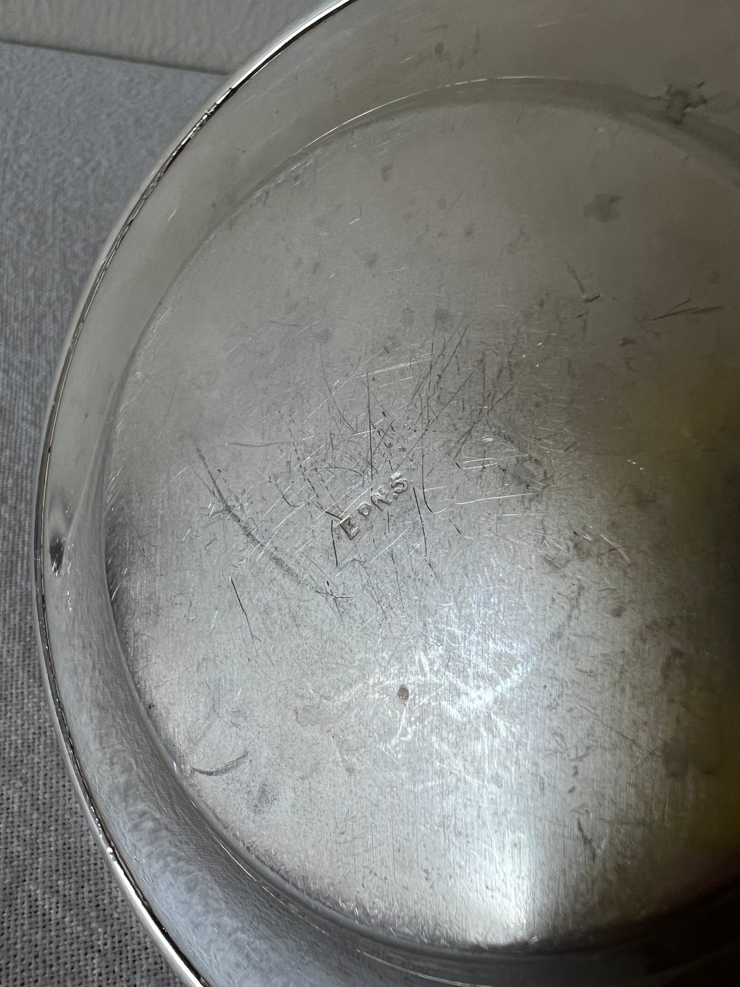 Silver plated egg cup